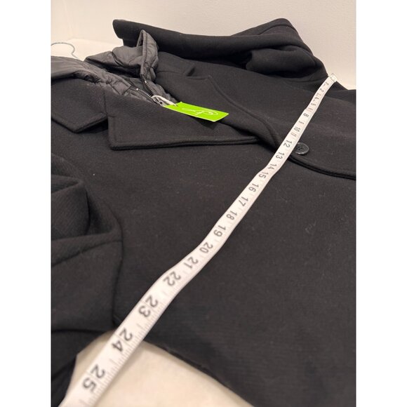 New Sam Edelman Men's Size XL Single Breasted Wool Blend Hooded Coat *Defect* - Picture 6 of 16